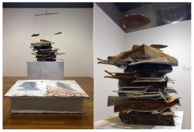 Ton âge et mon âge et l'âge du monde (2008) - Nigredo (1998) - plomb, métal, débris de peinture, sel, plâtre, bois et résine - une référence à l'alchimie par son titre (Nigredo ou "l'oeuvre au noir" est la première étape des opérations alchimiques) et par les matériaux utilisés ou figurés (plomb, sel, souffre et mercure), cette sculpture montre la proximité du processus artistique d'Anselm Kiefer et de l'alchimie.
