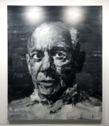 Yan Pei-Ming - Portrait de Picasso (huile sur toile - 2009)