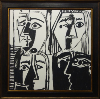 Andy Warhol - Head (d'après Picasso) (Acrylique sur toile - 1985) - "Picasso disait qu'il pouvait faire un chef-d'oeuvre par jour. Je peux faire cent chef-d'oeuvre en une heure ! (Andy Warhol)