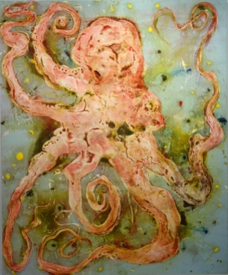 Miquel Barcelo - Popera (technique mixte sur toile - 2015) - Comme Picasso avant lui, Miquel Barcelo a introduit dans sa peinture de longs et puissants tentacules qui la rendent apte à se saisir de la réalité, à la soumettre à une forme de digestion où se dissolvent les frontières entre l'art et la vie.