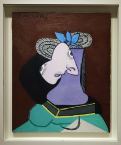 Pablo Picasso - Le chapeau de paille au feuillage bleu (huile sur toile - 1936)