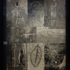 Planche imprimée du montage ayant servi à la publication de l'article de Brassai "Du mur des cavernes au mur d'usine"