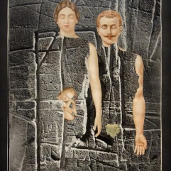 Jacques Prévert, collage sur photo de Brassai